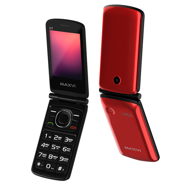 Мобильный телефон Maxvi E7 red